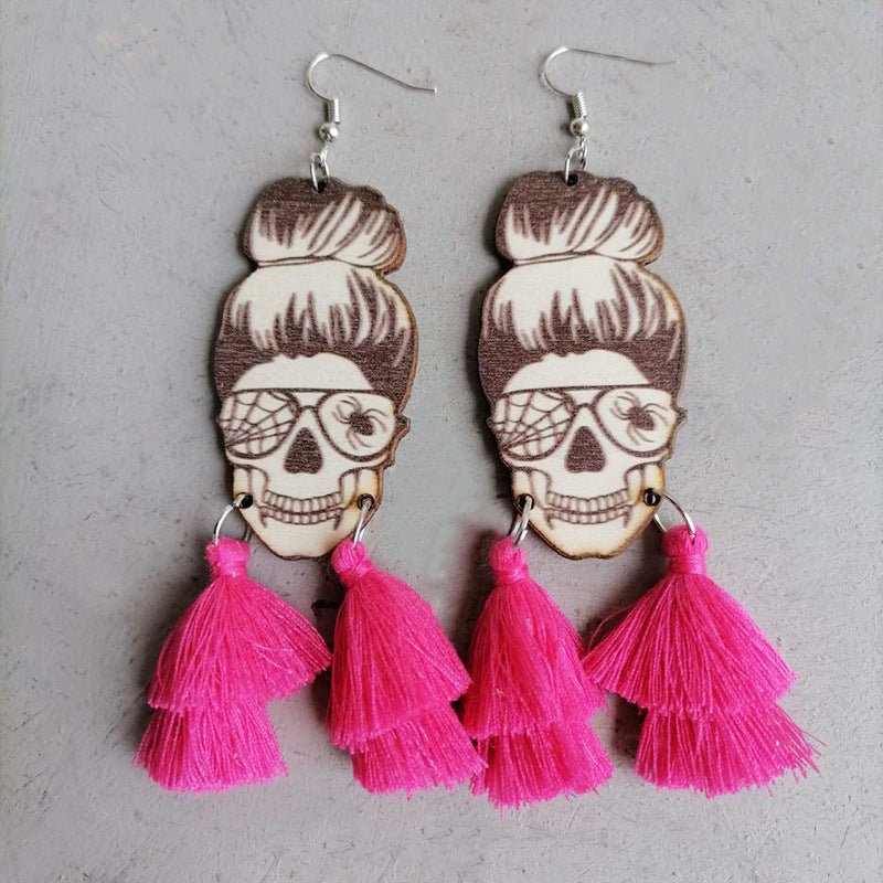 Spider Grandma Tassel Earrings