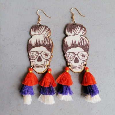 Spider Grandma Tassel Earrings