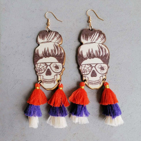 Spider Grandma Tassel Earrings