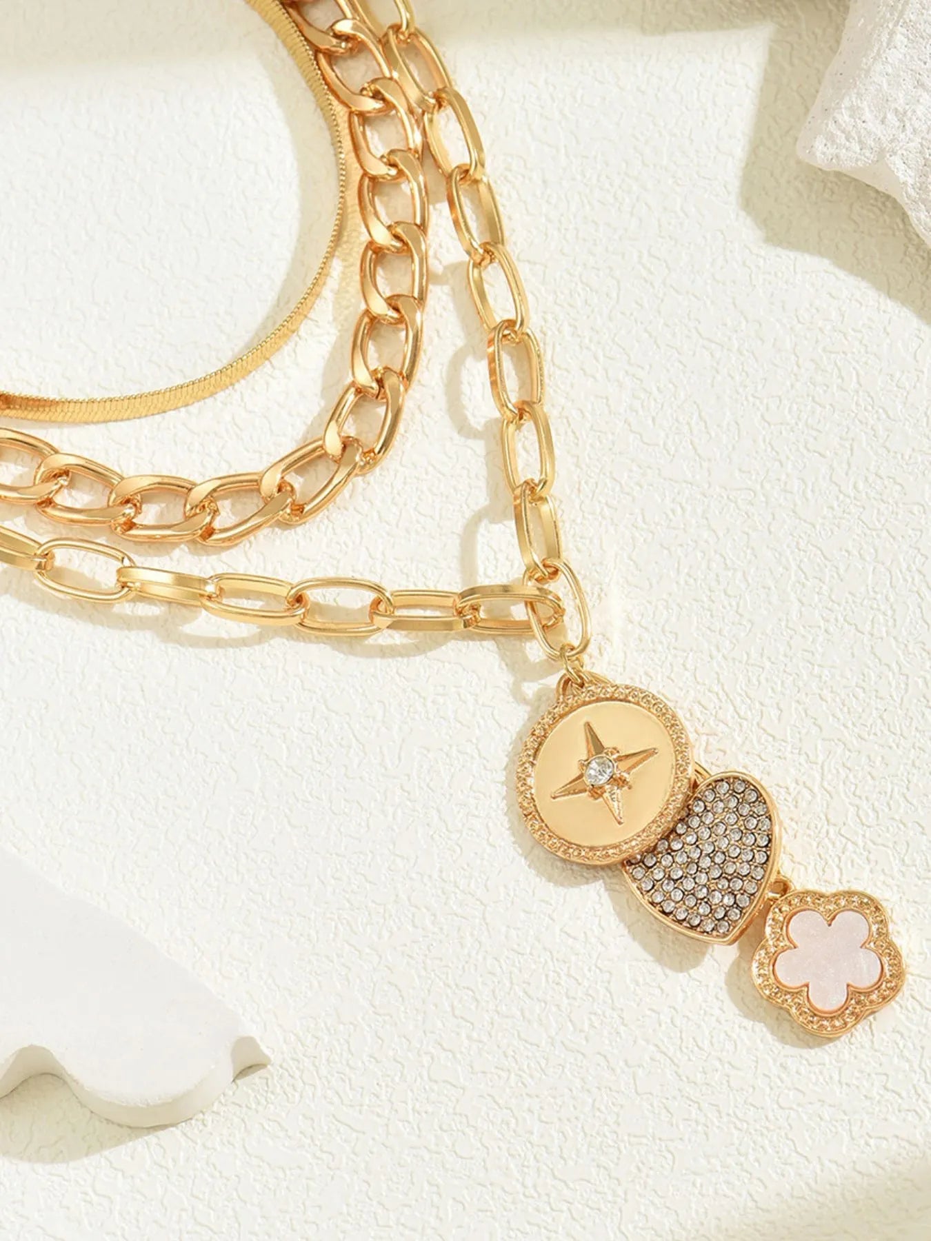 Stainless Steel Layered Necklace - Style Chic Couture