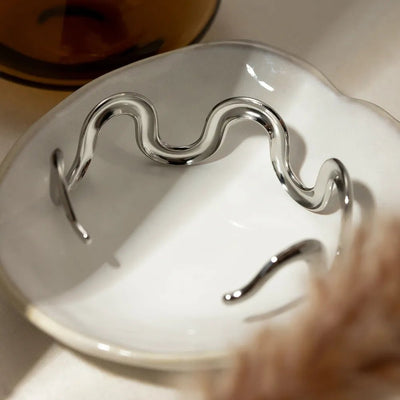 Stainless Steel Wave Shape Bracelet - Style Chic Couture