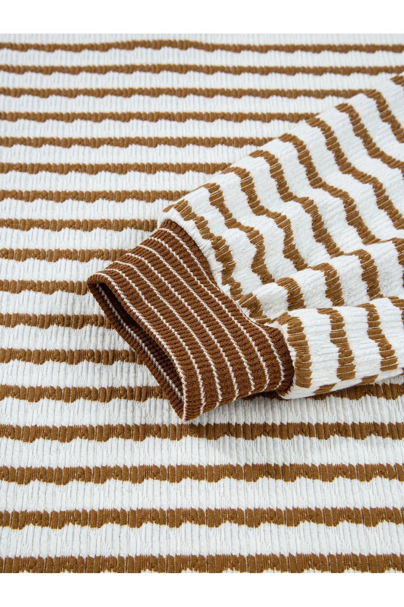 Stripe Collared Top and Drawstring Pant Set - Style Chic Couture