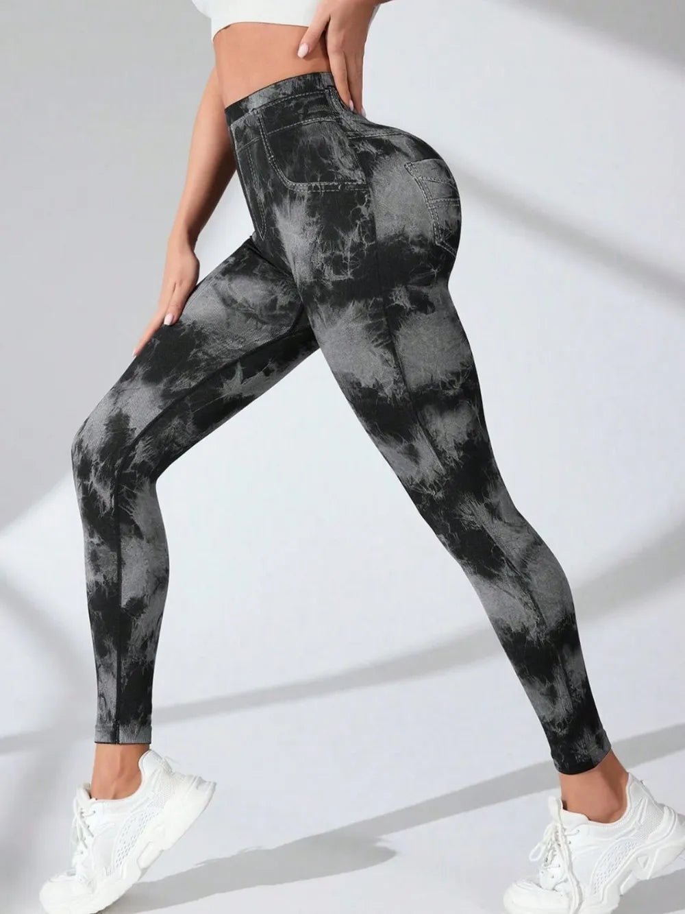 Tie - Dye High Waist Active Leggings - Style Chic Couture