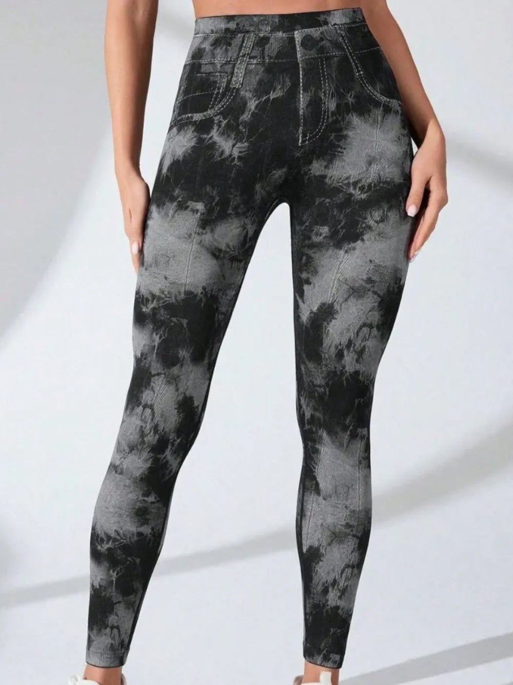Tie - Dye High Waist Active Leggings - Style Chic Couture
