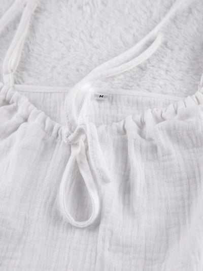 Tie Front Cami & Shorts Lounge Set