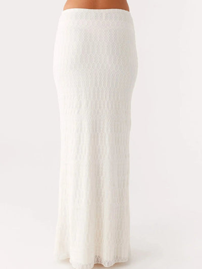 Tie Front Tube Top and Maxi Skirt Set - Style Chic Couture