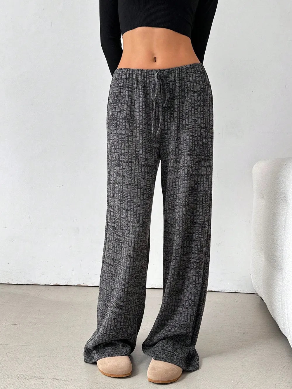 Tied Striped Wide Leg Pants - Style Chic Couture