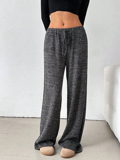 Tied Striped Wide Leg Pants - Style Chic Couture