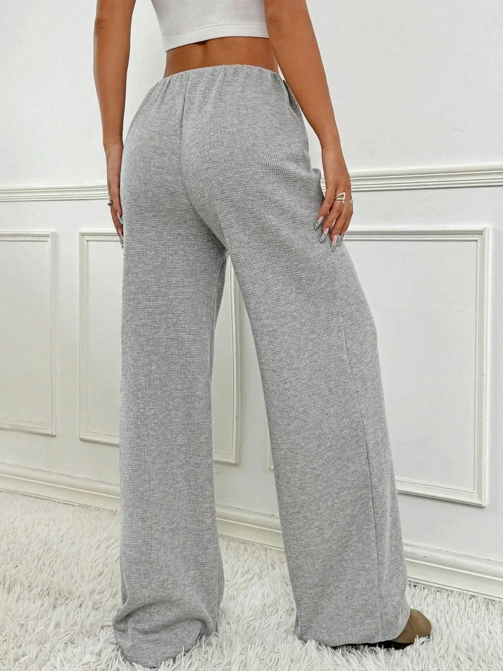 Tied Striped Wide Leg Pants - Style Chic Couture