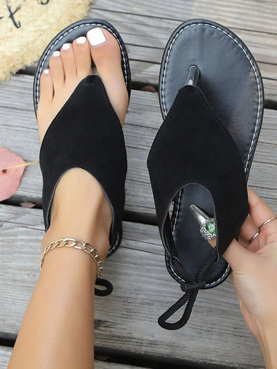 Toe Post Flats Sandals - Style Chic Couture