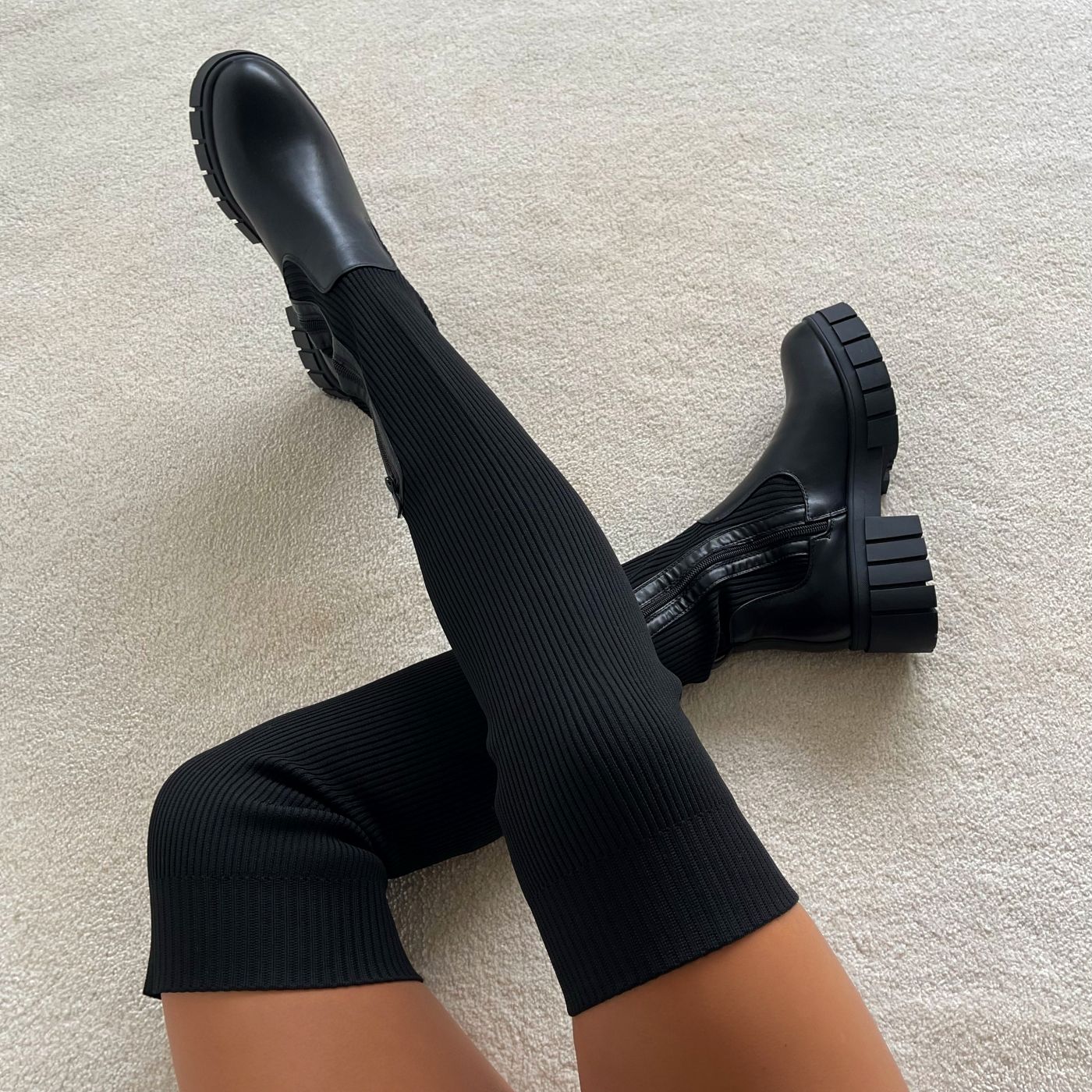 Trendy High Knee Length Boots - Style Chic Couture