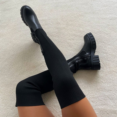 Trendy High Knee Length Boots - Style Chic Couture