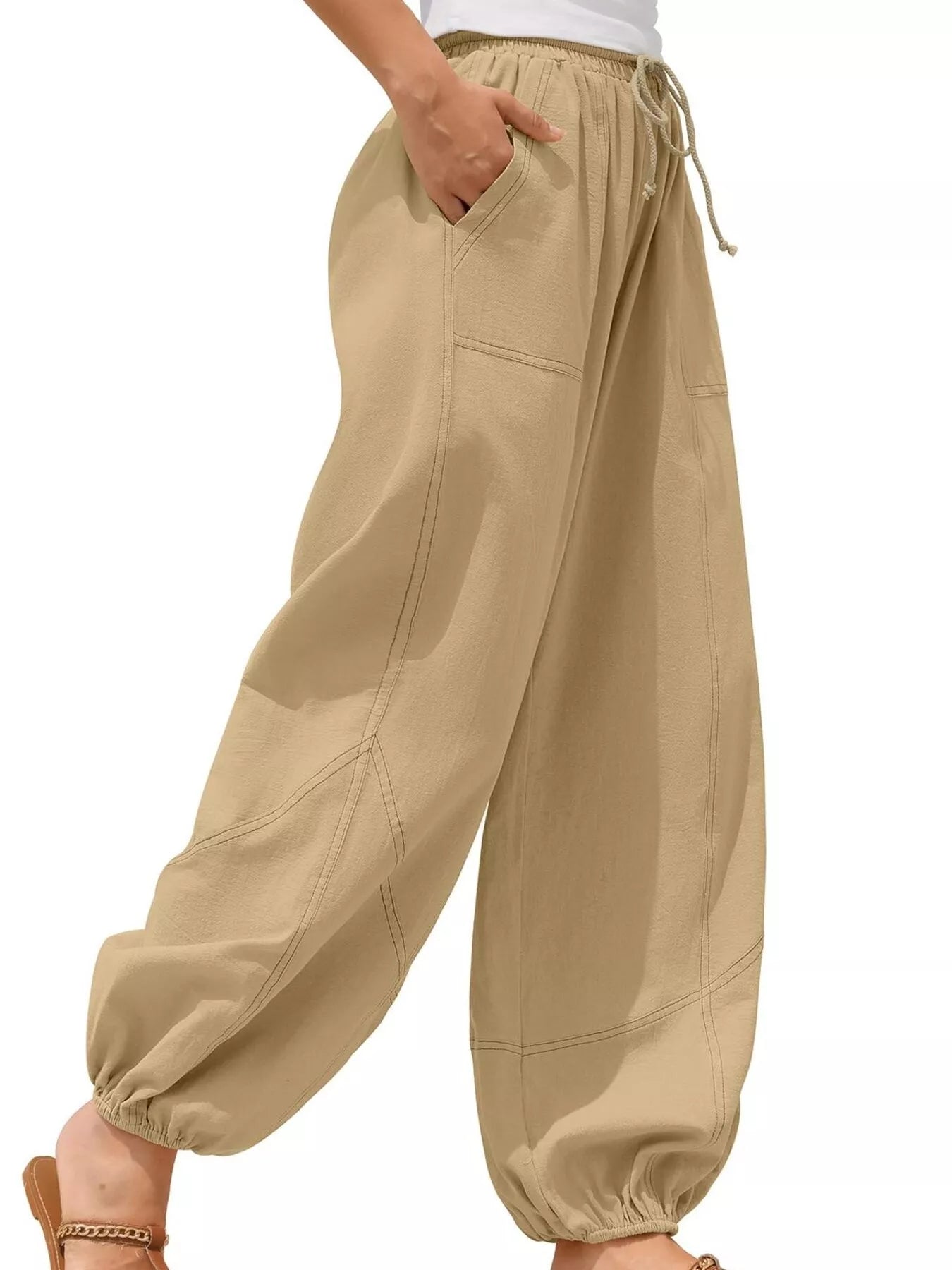 Wide Leg Drawstring Pants - Style Chic Couture