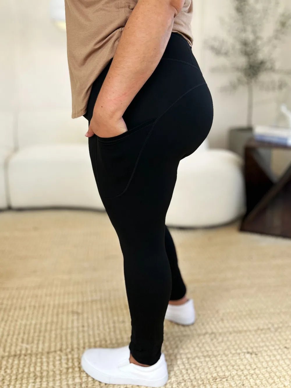 Wide Waistband Sports Leggings - Style Chic Couture
