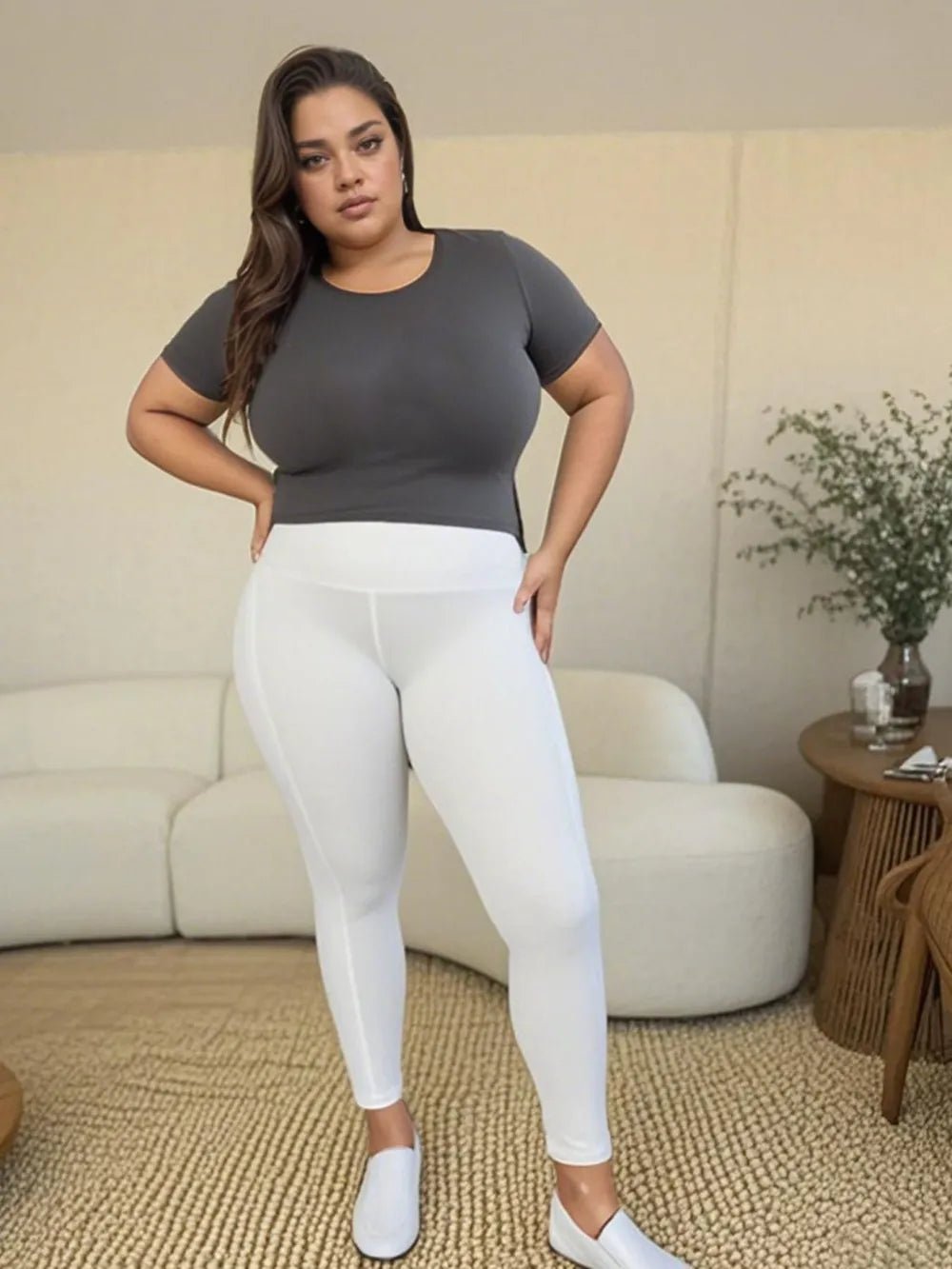 Wide Waistband Sports Leggings - Style Chic Couture