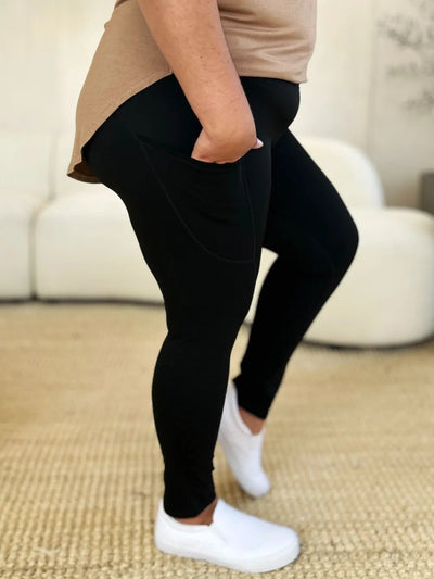 Wide Waistband Sports Leggings - Style Chic Couture