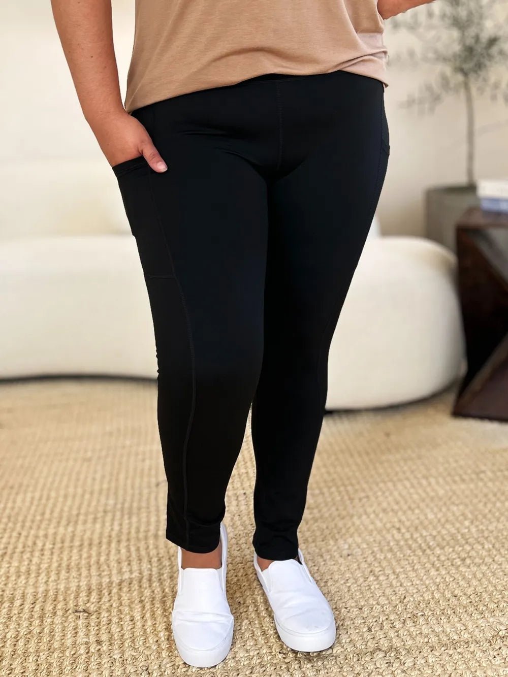 Wide Waistband Sports Leggings - Style Chic Couture