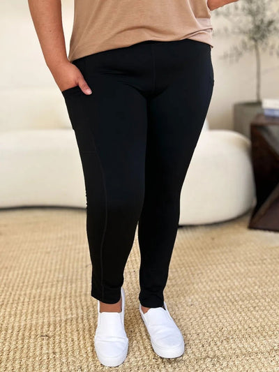 Wide Waistband Sports Leggings - Style Chic Couture