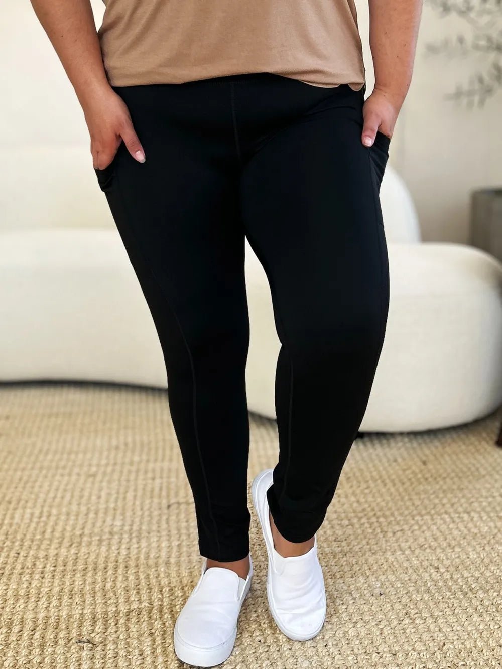 Wide Waistband Sports Leggings - Style Chic Couture