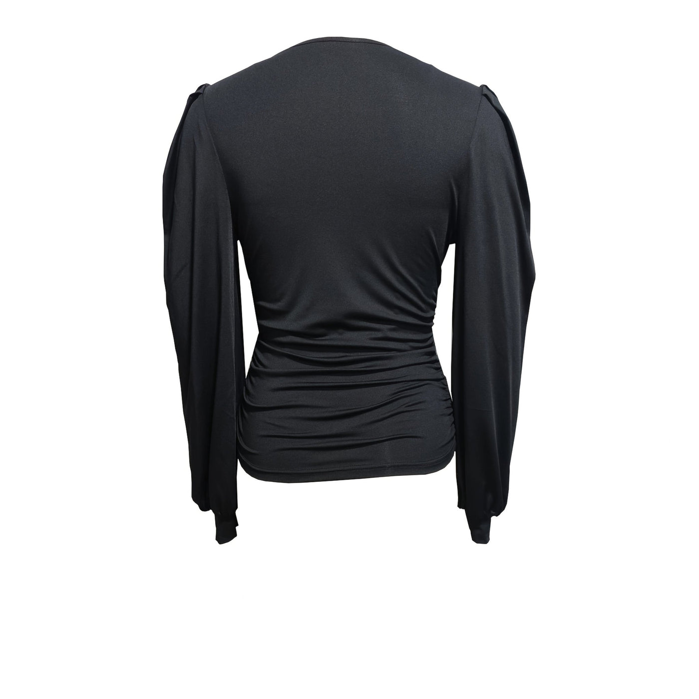 Women's Stylish Patterned Blouse Ruffled Neckline Pullover Long Sleeve Tee - Style Chic Couture