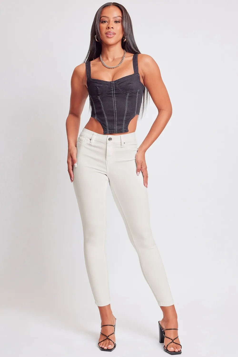 YMI Jeanswear Hyperstretch Mid - Rise Skinny Jeans - Style Chic Couture